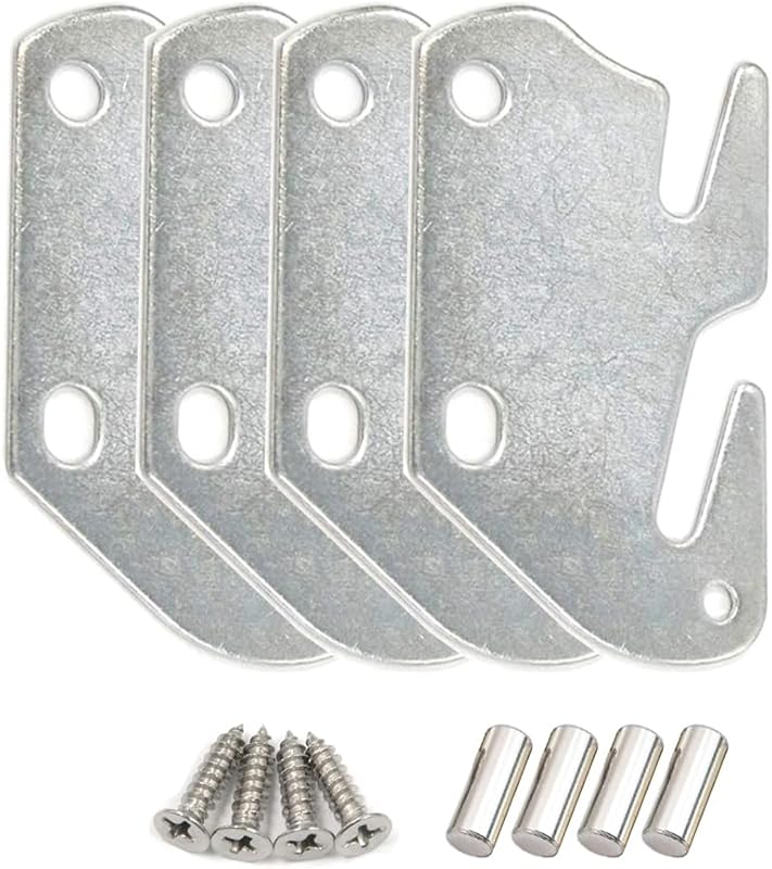 Wood Bed Frame Bracket Replacement Plates for Headboard and Footboard 