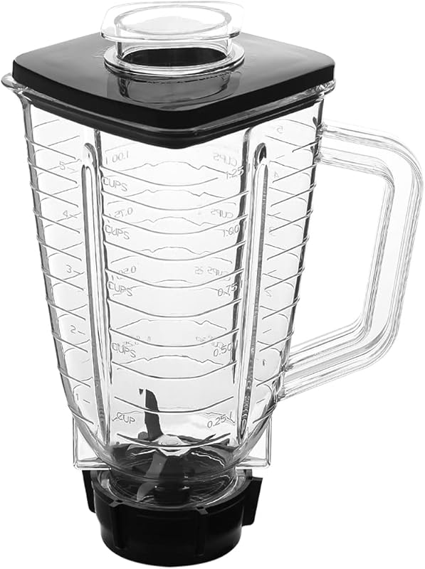 Replacement parts 5-Cup Square Plastic Jar With Lid,Compatible with Os