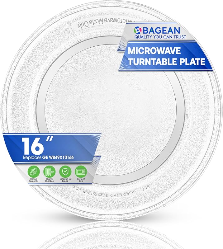 Microwave Plate Replacement 16 inch Fits WB49X10166 GE Microwave Turnt