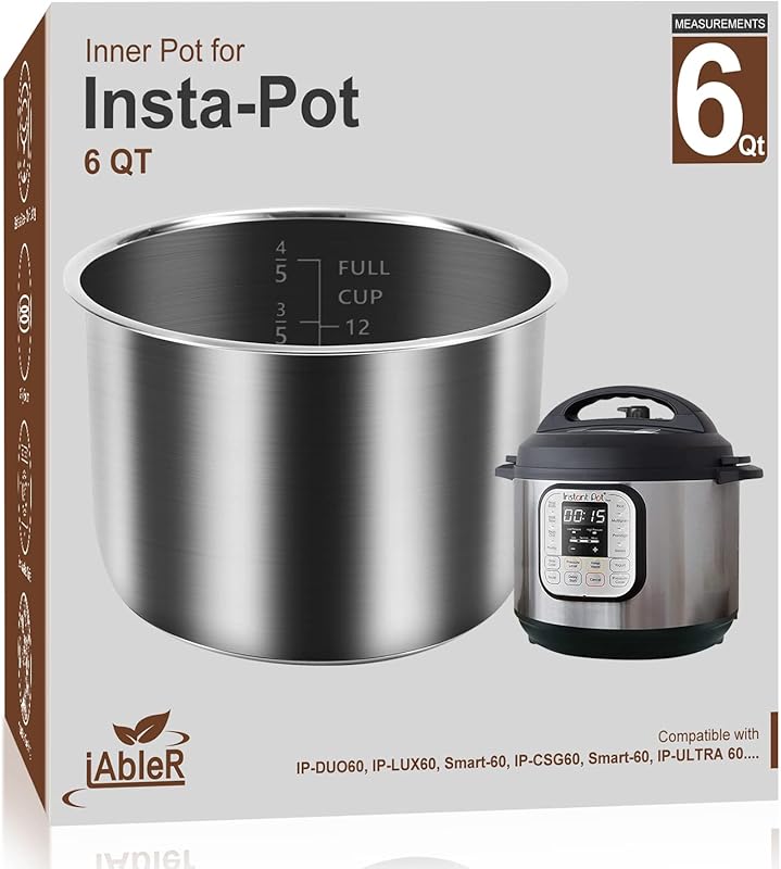 Genuine Inner Pot for Instant Pot 6 Qt Pot for InstaPot Inner Cooking 