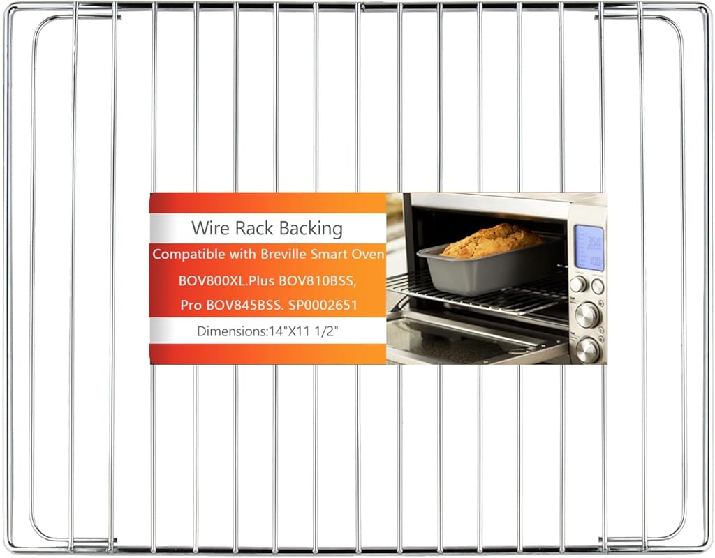 Stainless steel oven rack for Breville Smart Oven BOV800XL and Pro mod