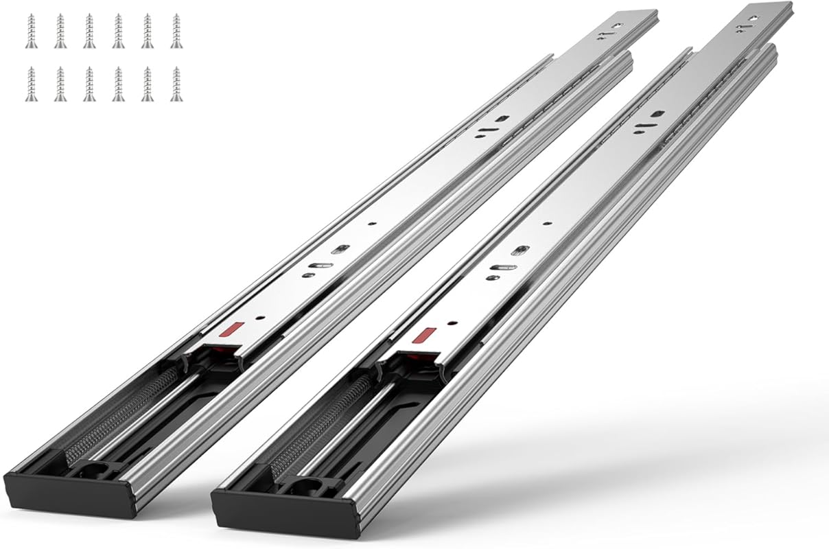 20 Inch Soft Close Drawer Slides with Full Extension and 100 Lb Capaci