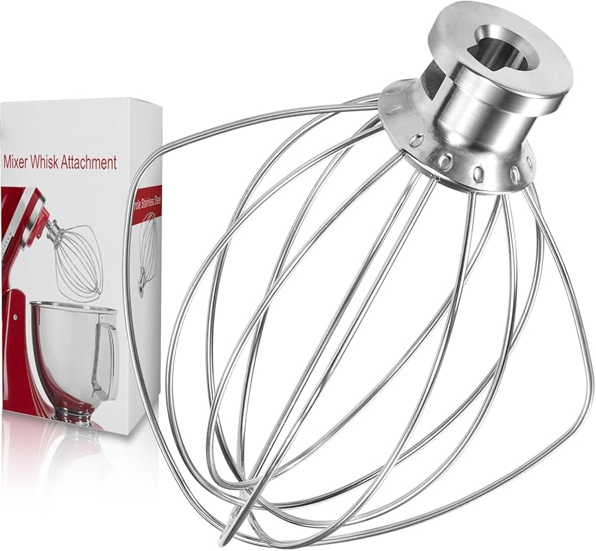 KitchenAid 4.5 Quart Tilt-Head Mixer Wire Whip Attachment, Stainless S