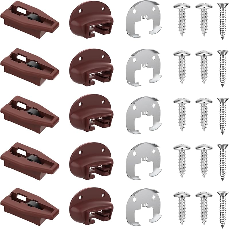 Rite-Trak II Drawer Slide Replacement Kit with Metal Back Plate and Ro