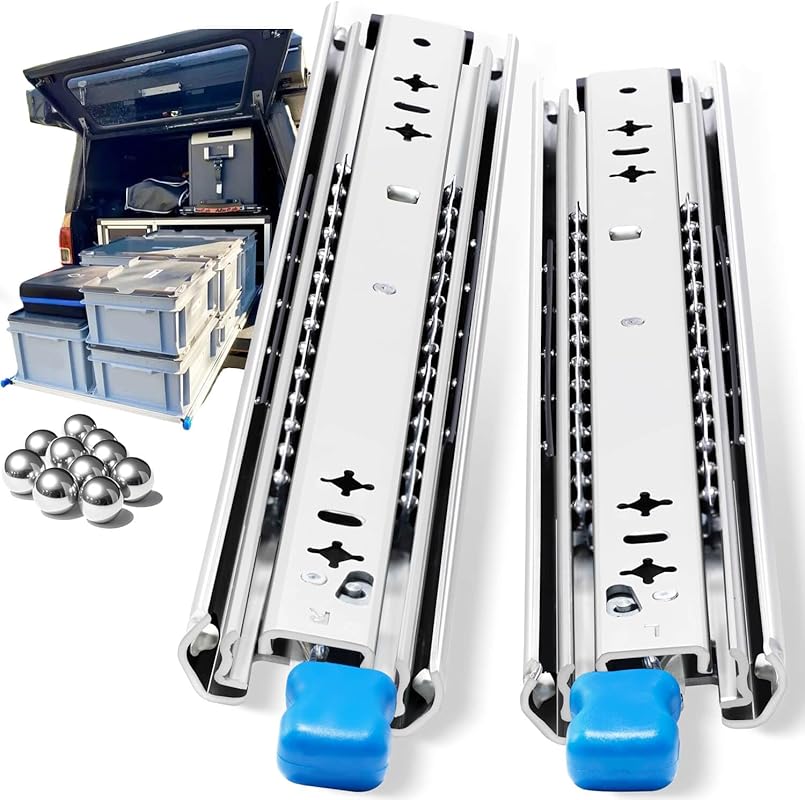 Heavy Duty 12 Inch Full Extension Locking Drawer Slides for Tool Box a