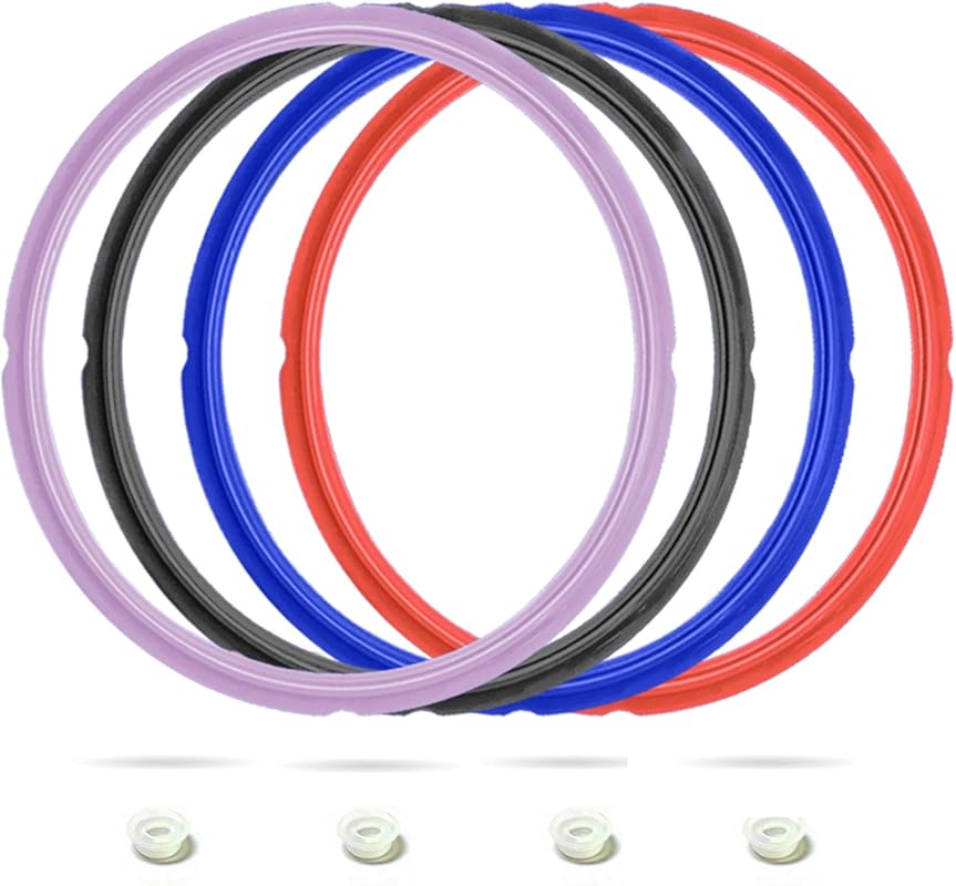 4 Pack 8 QT Silicone Sealing Ring for Instanpot Replacement Silicone G