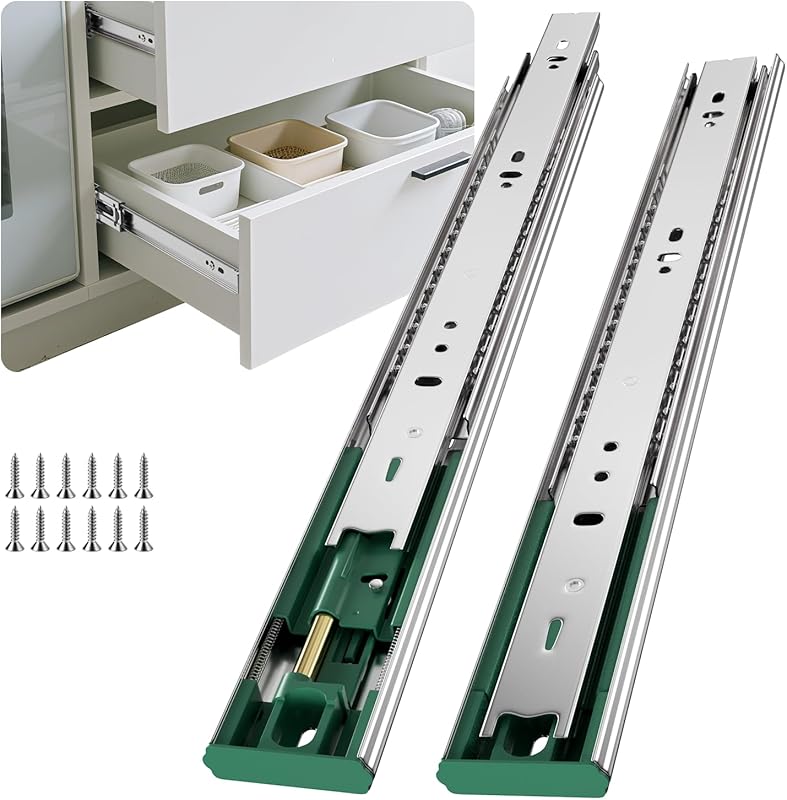 Soft Close Full Extension Drawer Slides for Kitchen Cabinets and Tool 