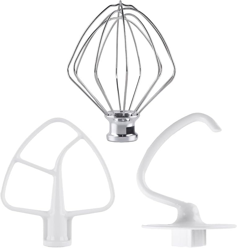 KitchenAid Tilt-Head Mixer Replacement Attachments: Wire Whip, Dough H