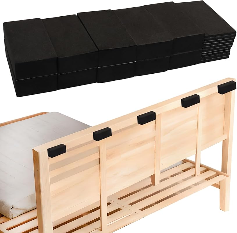 20Pcs Headboard Stoppers for Wall, 10Pcs 20mm Thick + 10Pcs 3mm Thick 