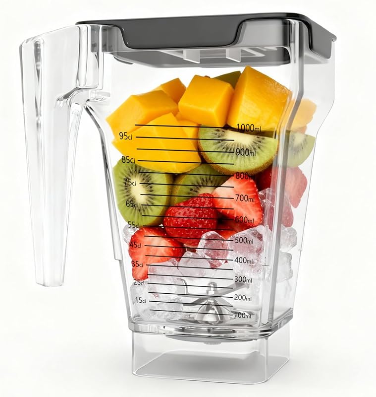 75 oz Blender Jar Replacement for Blendtec Four-Sided Pitcher with Dua