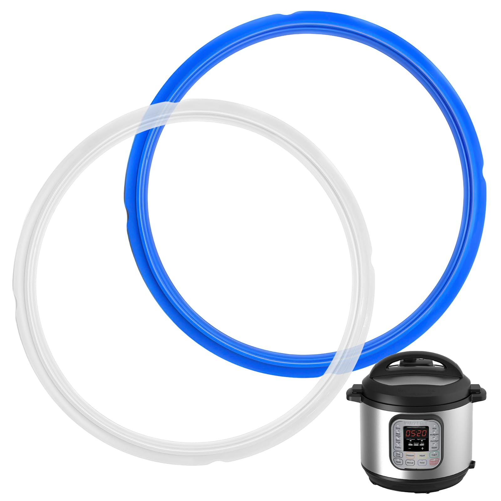 2-Pack 3rd Gen Sealing Ring for Instant Pot 5&6 Qt, Instant Pot Sealing Ring - Enhanced Sealing Food