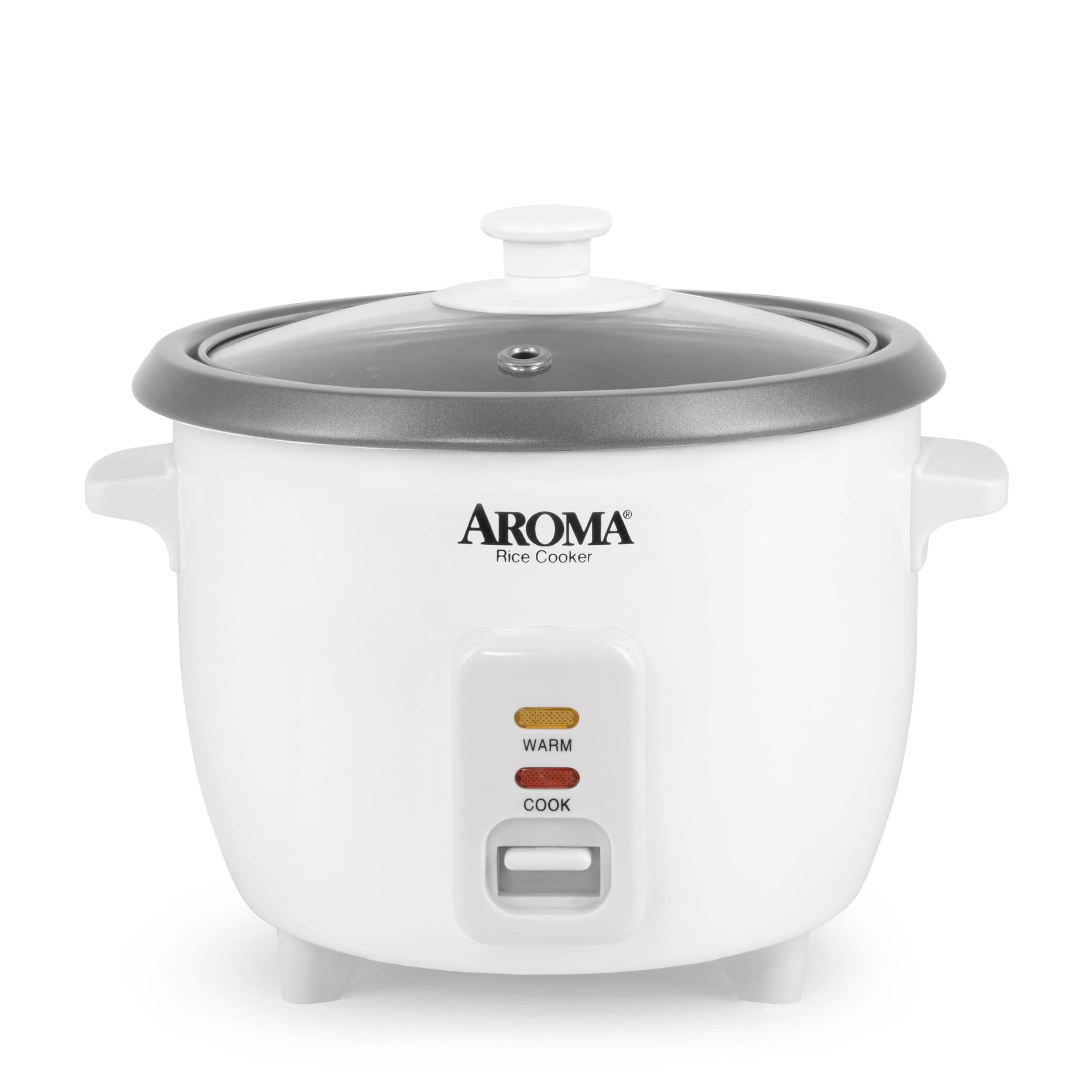 AROMA® Rice Cooker, 3-Cup (Uncooked) / 6-Cup (Cooked), Small Rice Cooker, Oatmeal Cooker, Soup Maker
