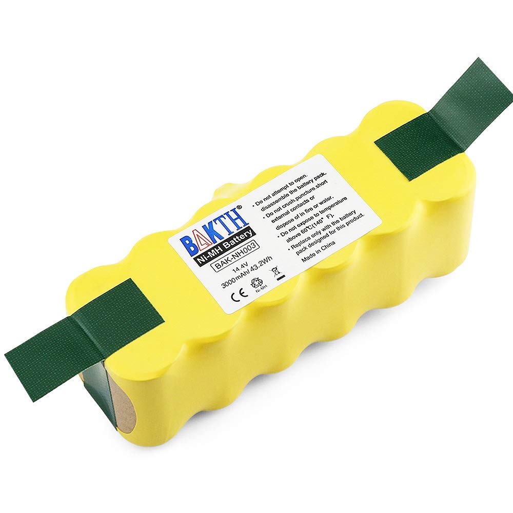 BAKTH 14.4V 3000mAh NI-MH Battery for iRobot Roomba 500 510 520 530 532 535 540 545 550 552 555 560 