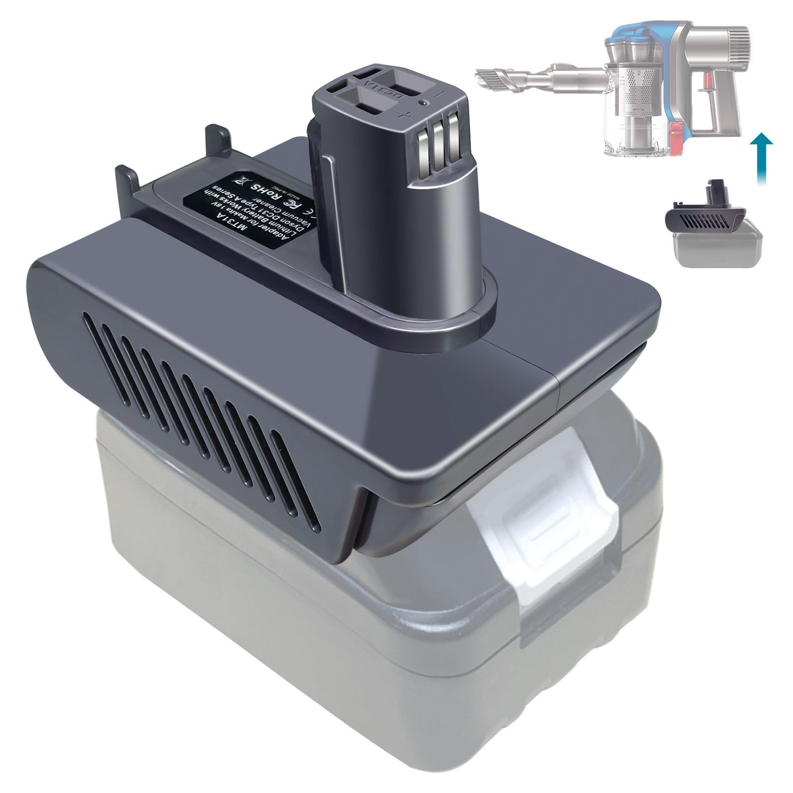 DC31 Battery Adapter for Dyson Type A DC35 DC34 DC45 917083-01 DC44 (Not Fit Type B, DC44 MK2) Anima