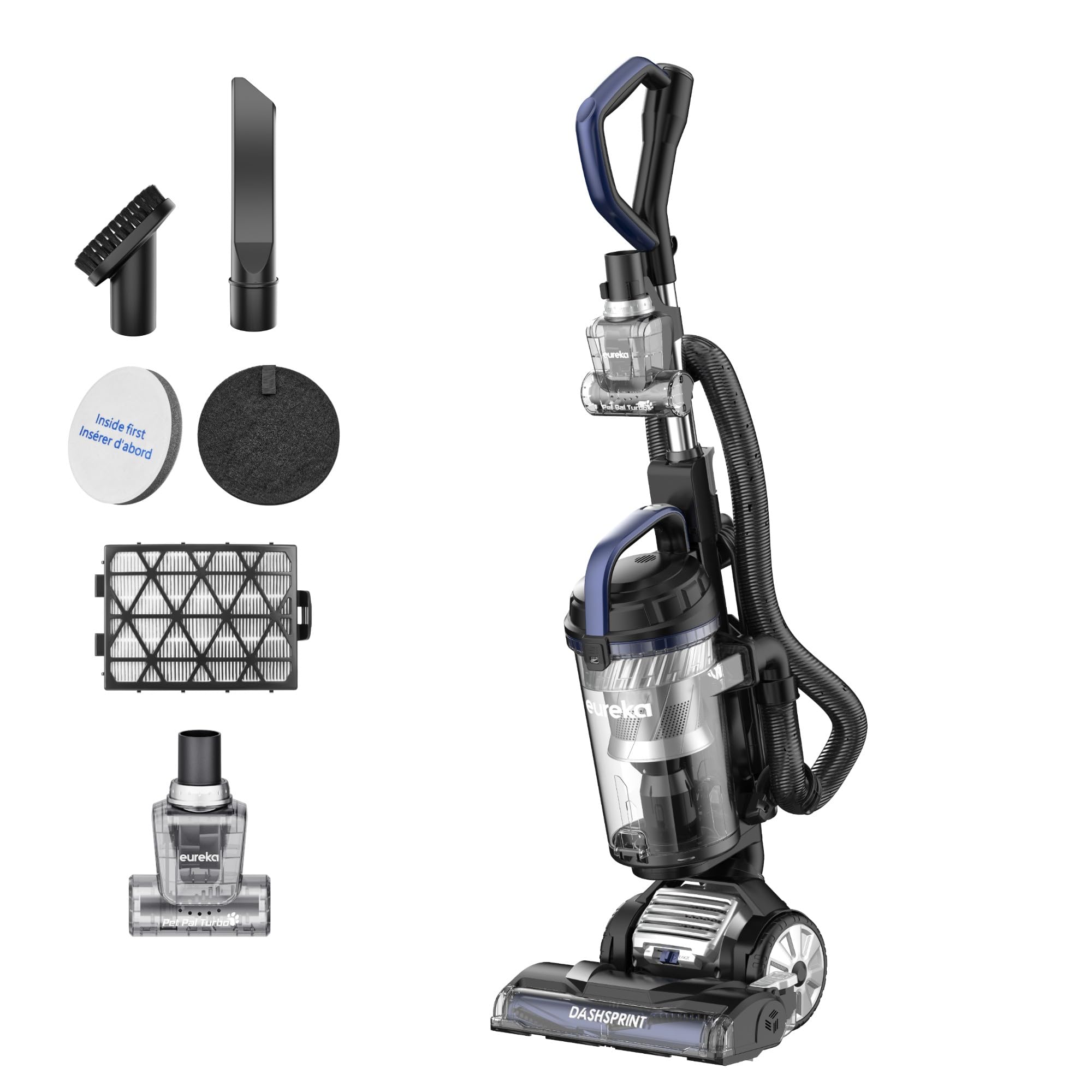 Eureka Upright Vacuum Cleaner for Carpet and Hard Floor,Powerful Vacuum with Dual Cyclone Suction,Sw