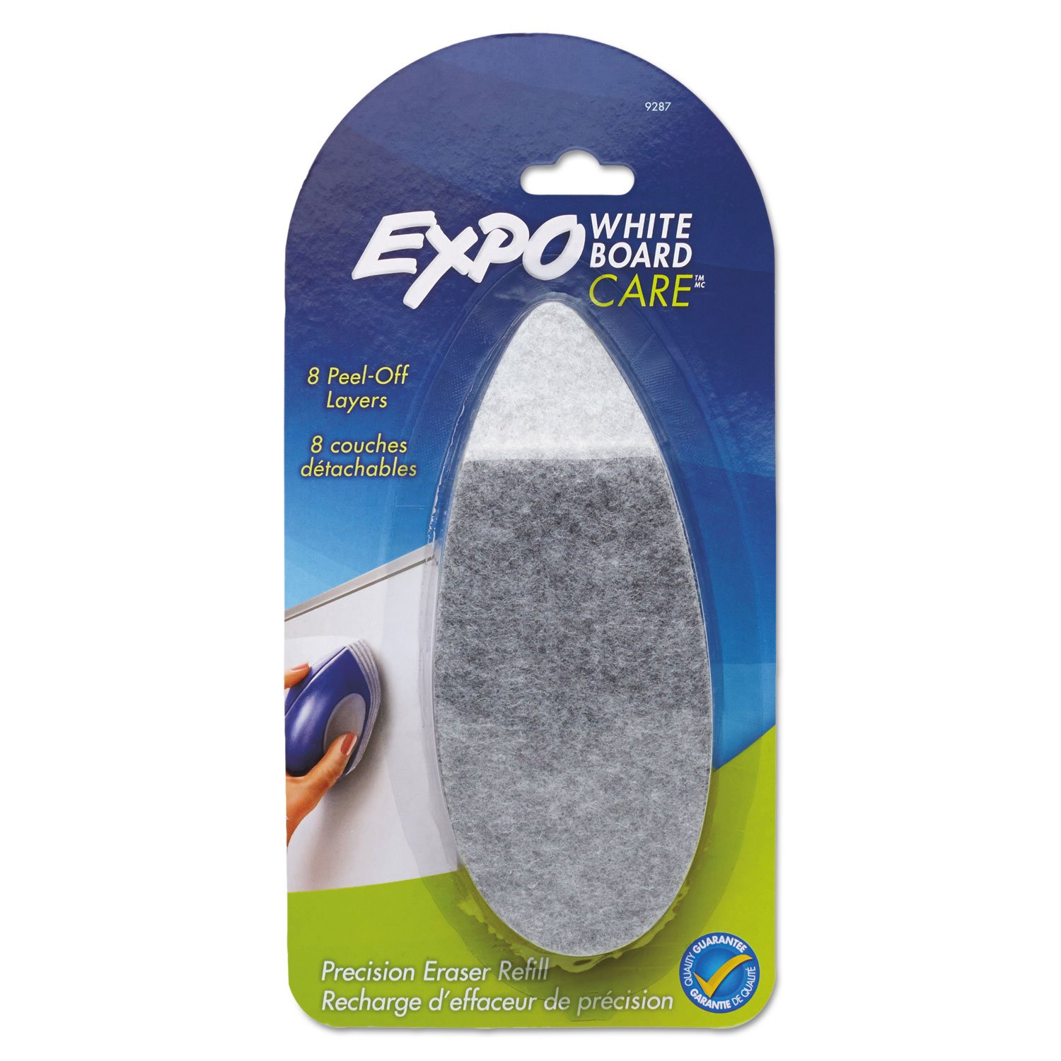 EXPO Precision-Point Whiteboard Eraser Pad Refills, 8 Peel-Off Layers, Replaceable - for Office, Sch