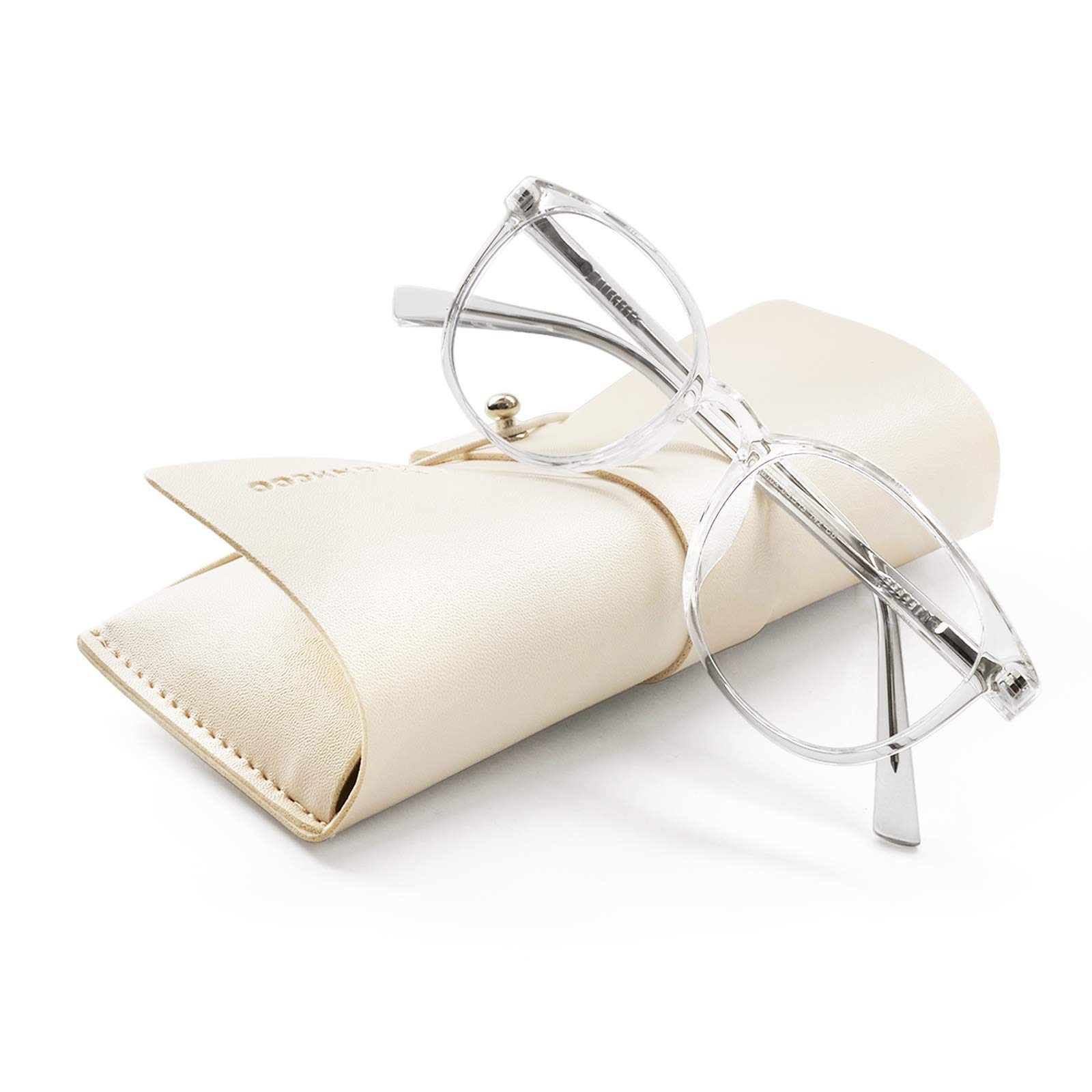 FONHCOO Blue Light Blocking Glasses Women Men,Computer Eyeglasses,Fashion Gaming Eyewear with Anti E