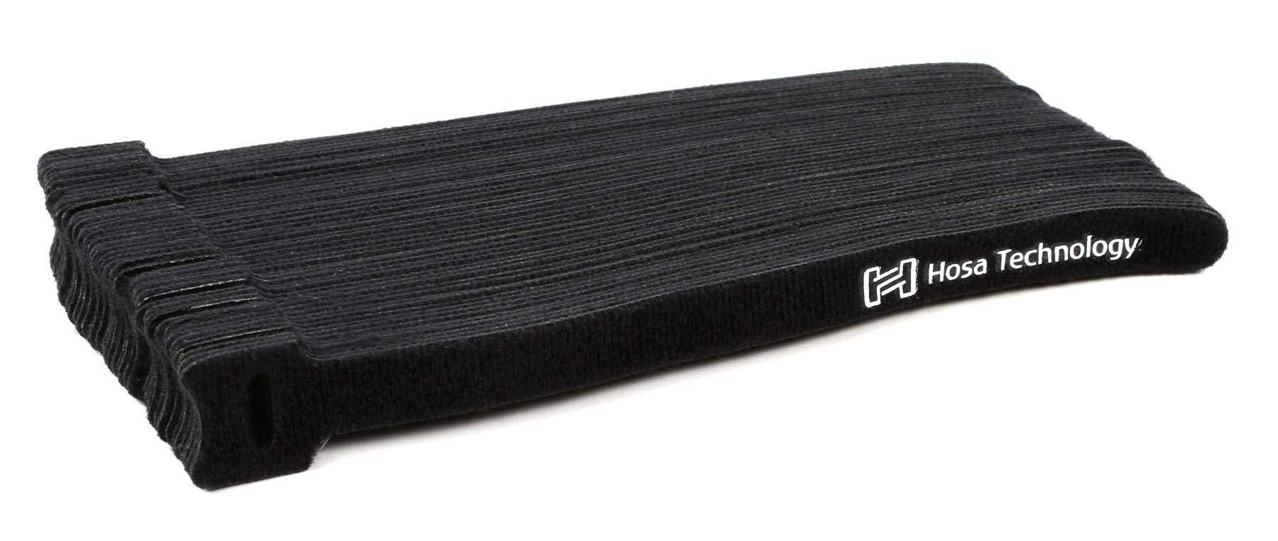 Hosa WTI-508 Cable Tie, Hook & Loop 0.5 Inch x 8 Inch, 50 pieces