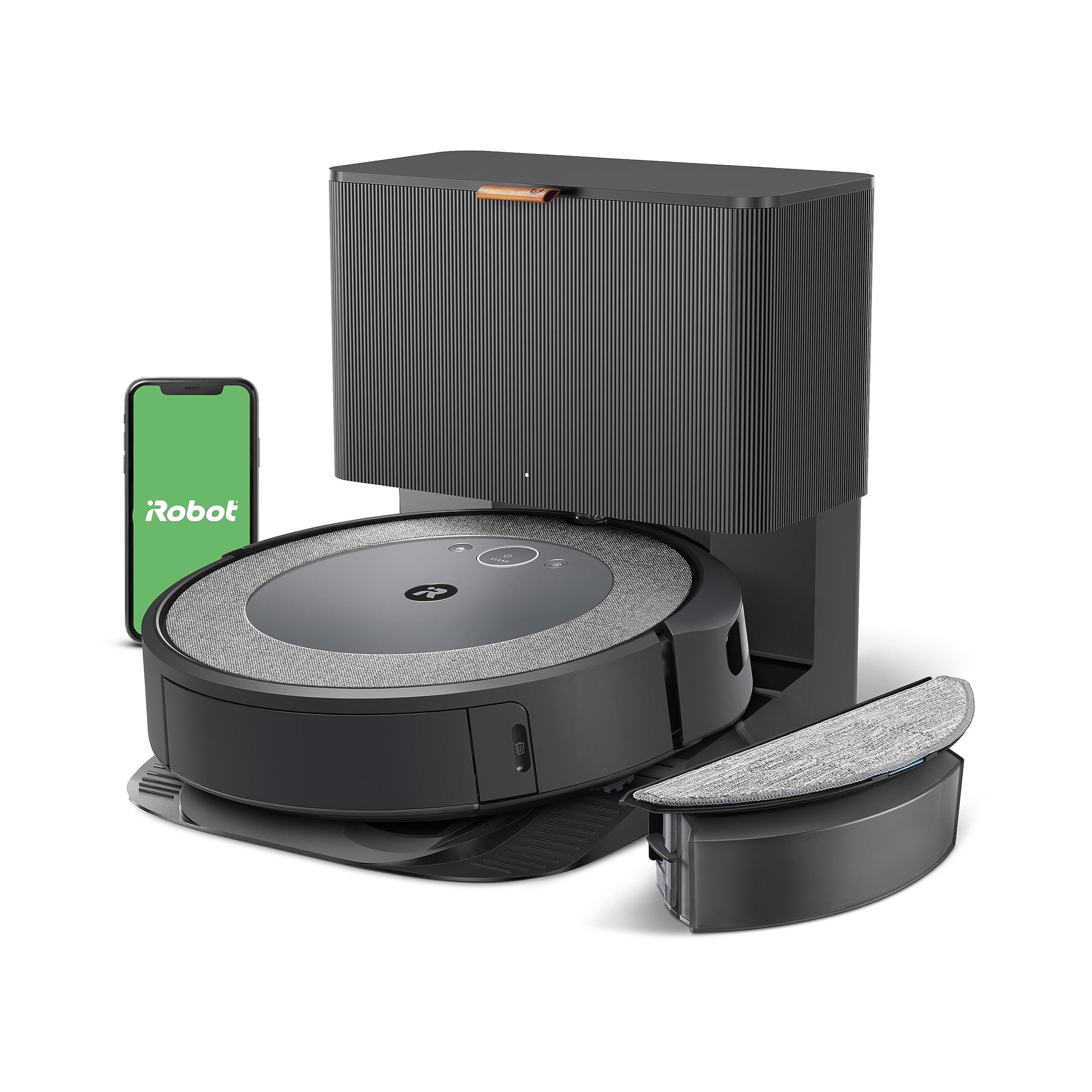 iRobot Roomba Combo i5+ Self-Emptying Robot Vacuum and Mop, Clean by Room with Smart Mapping, Emptie