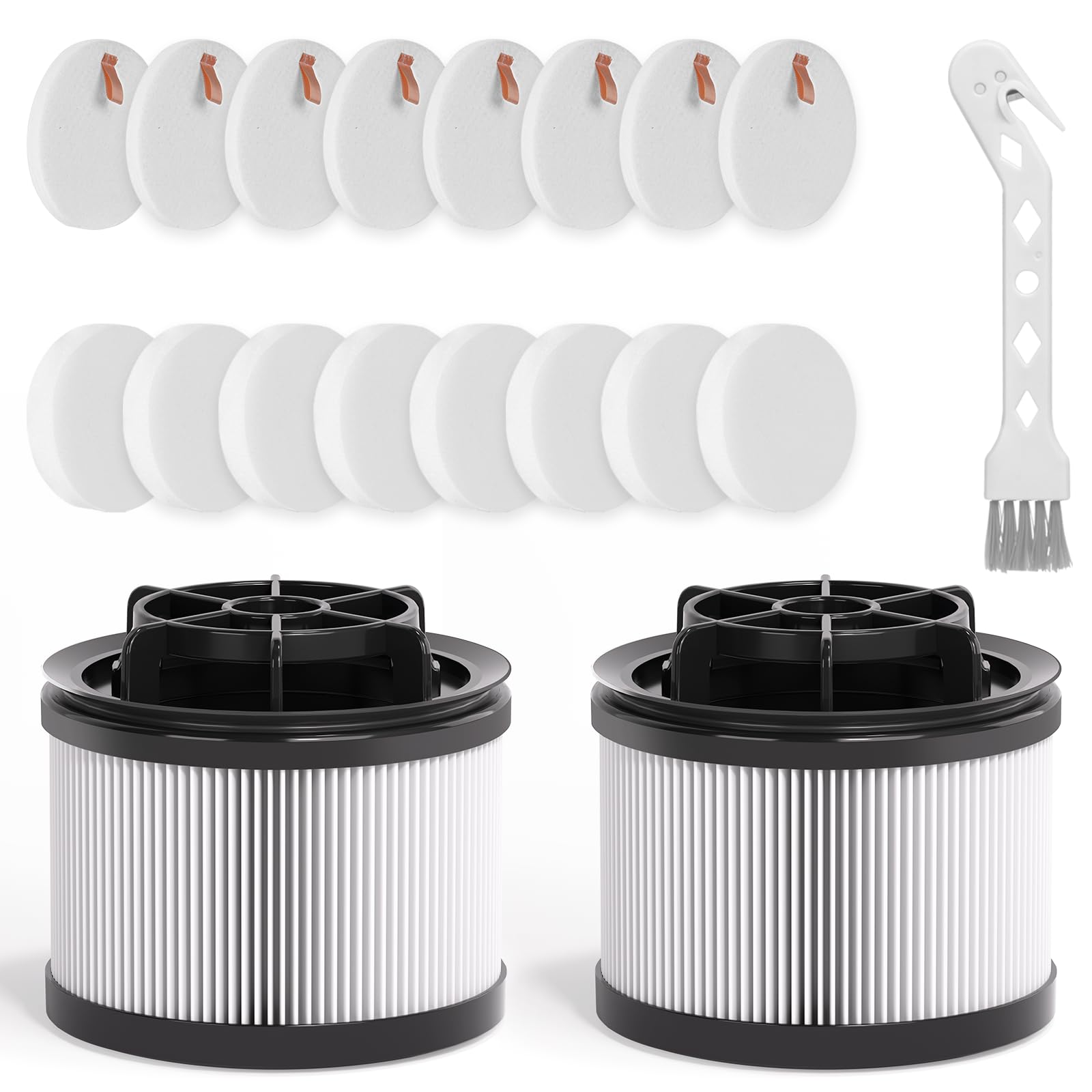 18 PCS LVAC-300 / LVAC-200 MAX Vacuum Cleaner Replacement Filter, Compatible with Levoit Cordless St