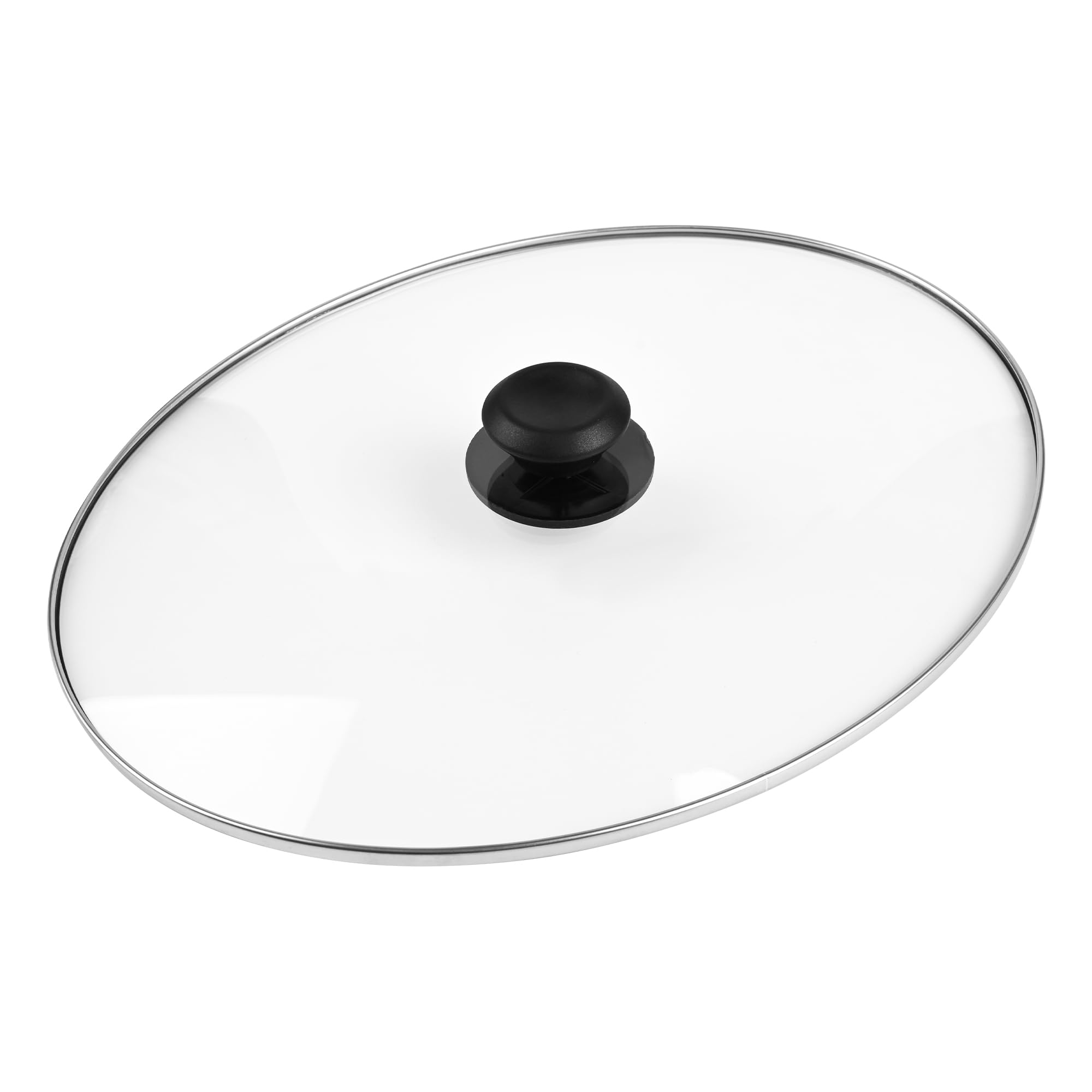 Oval Glass Lid 7 Quart Replacement, Fits For Crock Pot 7qt Slow Cooker SCV700SS and for Hamilton Bea
