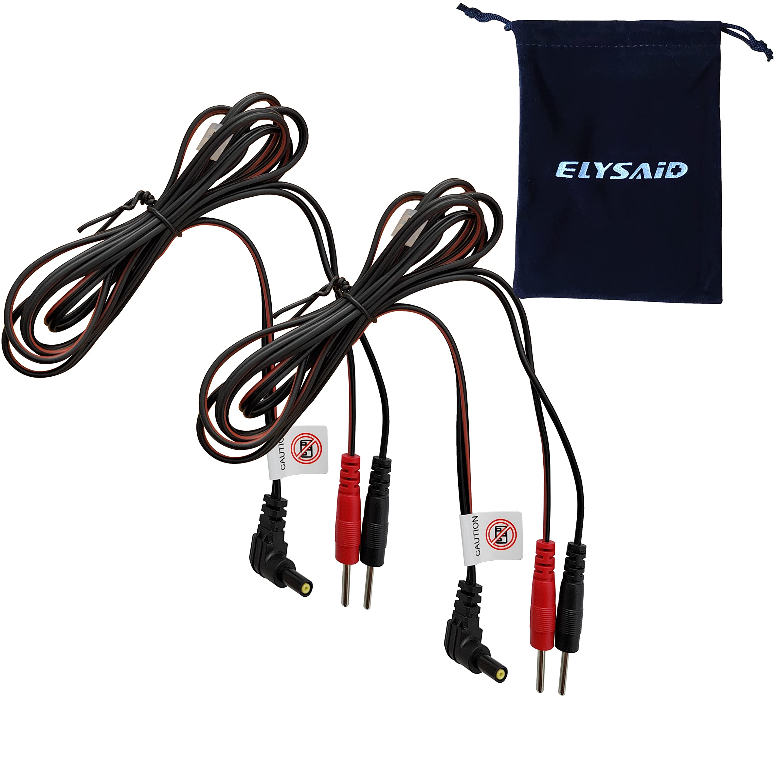 2Pcs/pack Replacement Electrode Lead Wires Connect Cables Pin 2mm For TENS Electronic Therapy Machin